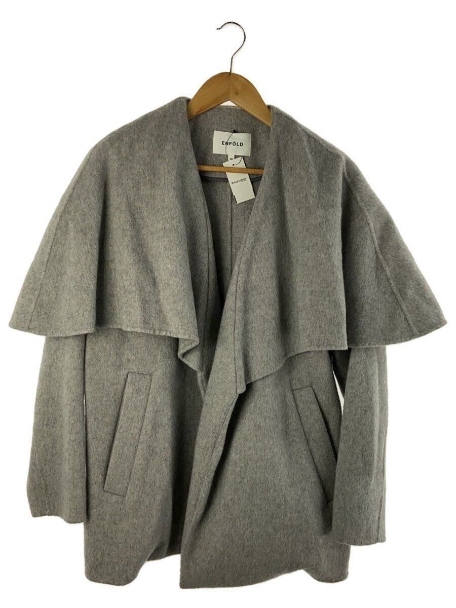 ALTRA Cappotto ENF Altro 19AW Capo Linea A 38 Lana Grigio Tinta Unita 300CA830 1640