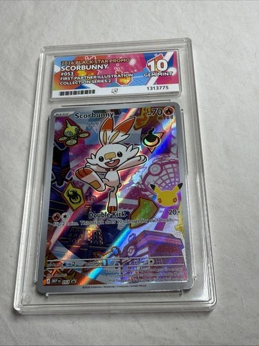 Pokémon TCG Scorbunny #053 First Partner Illustration Collection ACE 10 GEM MT