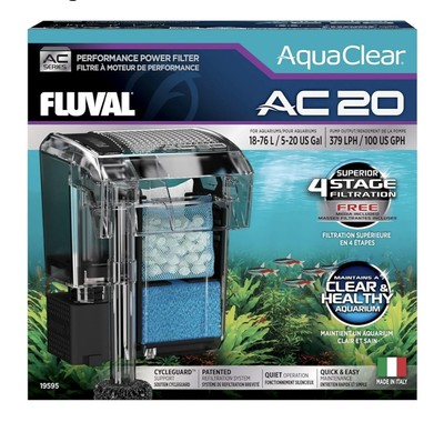Fluval Aquaclear AC20 Hochleistungsfilter, 18 76 L