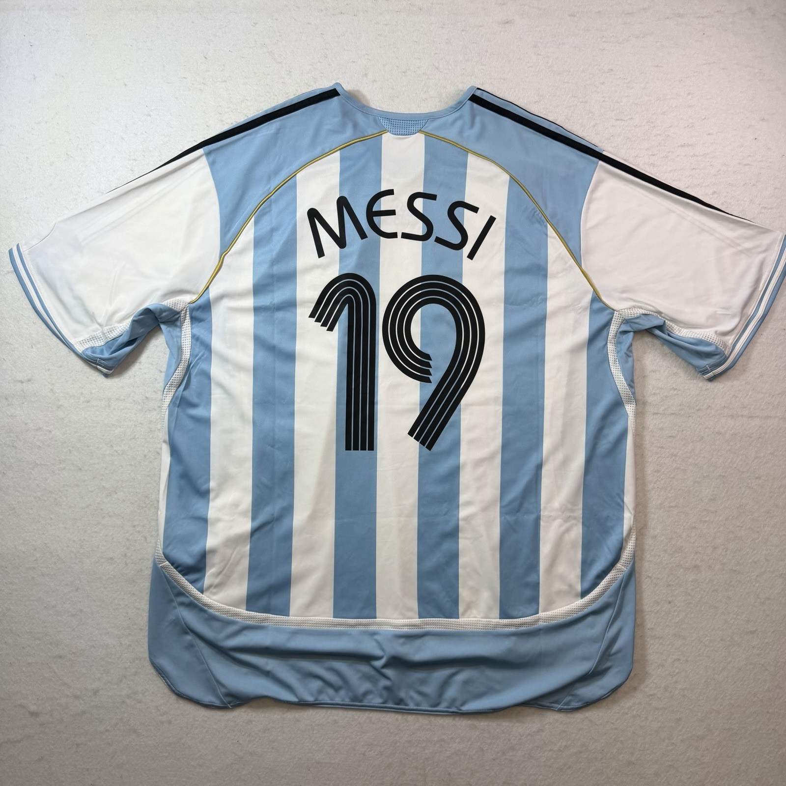 Adidas 2006 World Cup Argentina Lionel Messi Authentic Jersey Mens 2XL Brand New