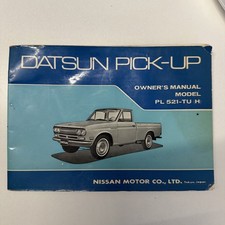 1970 Datsun Pickup Truck Owners Manual Pl 521 User Instruction Guide Book