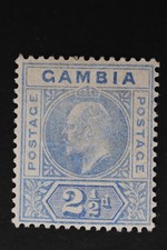 Gambia Scott #31 MH George VI 2 1/2d Blue Stamp