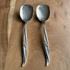 Lot 2 Rose Ballet by International Sterling Silver Sugar Spoons 6" 2.3oz 65g