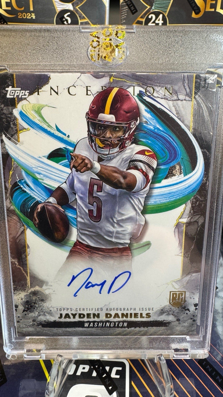 Jayden Daniels Rookie Autograph _ Topps inception