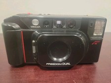 Vintage Minolta Freedom Dual AF 35mm Point  Shoot Film Camera - Tested Works