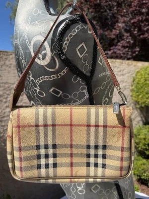 Burberry Haymarket Shoulder Bag Small Bags & Handbags for Women