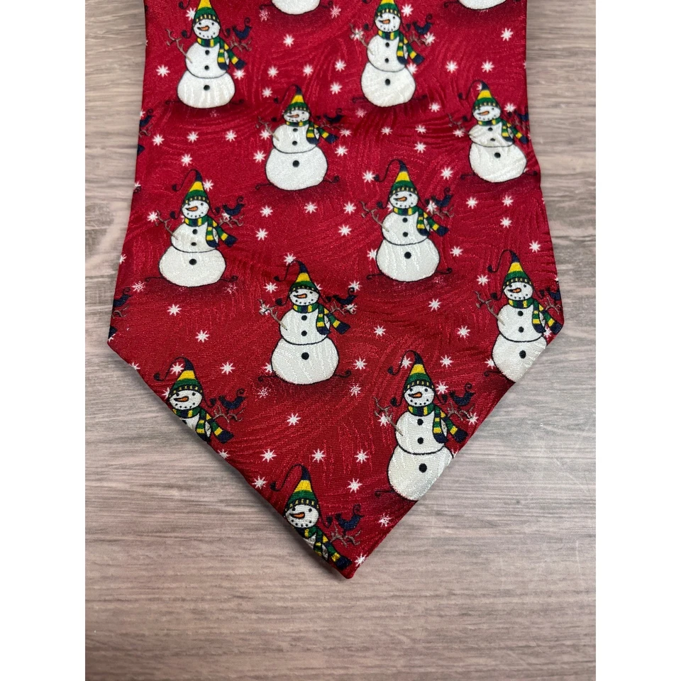 Nordstrom J.Z. Corbata de Seda Richards Muñeco de Nieve Vacaciones Déjalo Nieve Navidad Foto 3 de 4