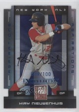 2008 Donruss Elite Extra Edition Aspirations Die-Cut Kirk Nieuwenhuis Auto 0o9