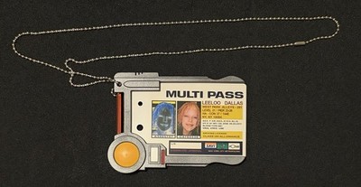 The Fifth Element Leeloo Dallas Multi Pass ID Badge Necklace