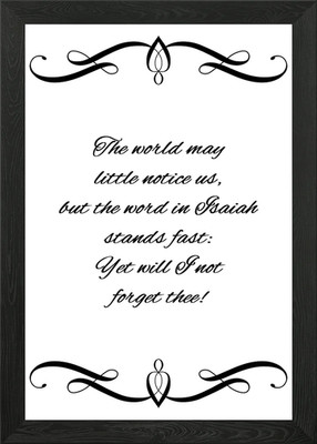 Never Forgotten ODB Framed Wall Art Poster Canvas Print Picture
