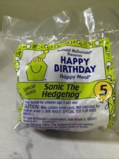 1994 McDonald's Happy Birthday Happy Meal Toy Sonic the Hedgehog - New 5