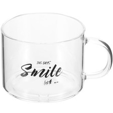  Oversized Coffee Mugs Large for Hot Drinks Glass Cup with Handle