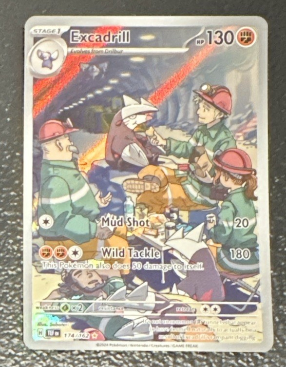 Pokemon Excadrill 174/162 Temporal Forces Illustration Rare Holo Full Art 130 HP