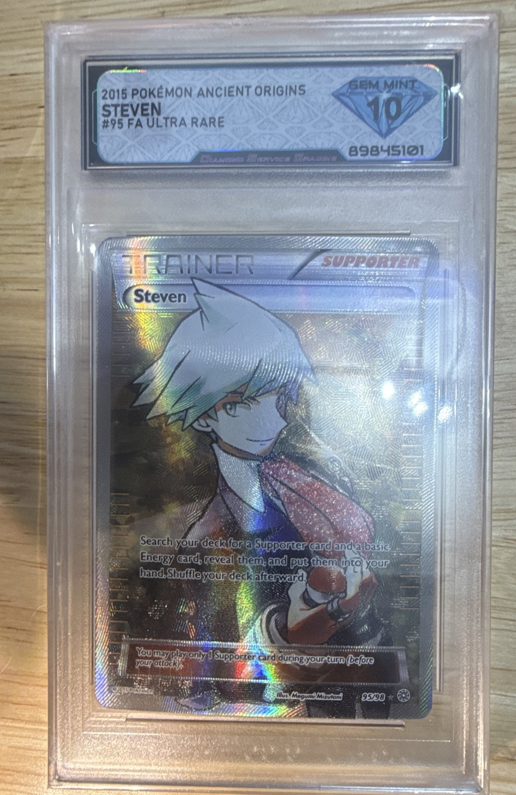 Steven (Full Art) 95/98 XY - Ancient Origins Holo