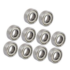 8mm x 19mm x 6mm Sealed Deep Groove Radial Ball Bearings 698ZZ 10 Pcs
