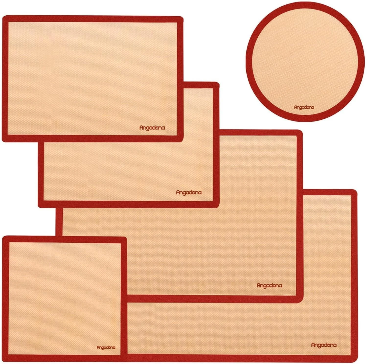 Silicone Baking Mats Set of 6 Food Grade Non-stick Reusable Baking Mat Silicone