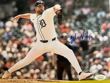 Will Vest Signed 8x10 Detroit Tigers Photo JSA Certified