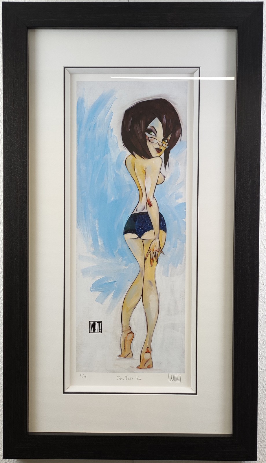 TODD WHITE "BOYS DON'T TELL" ORIGINAL SIGNED LIMITED EDITION GICLEE PRINT 70/95.