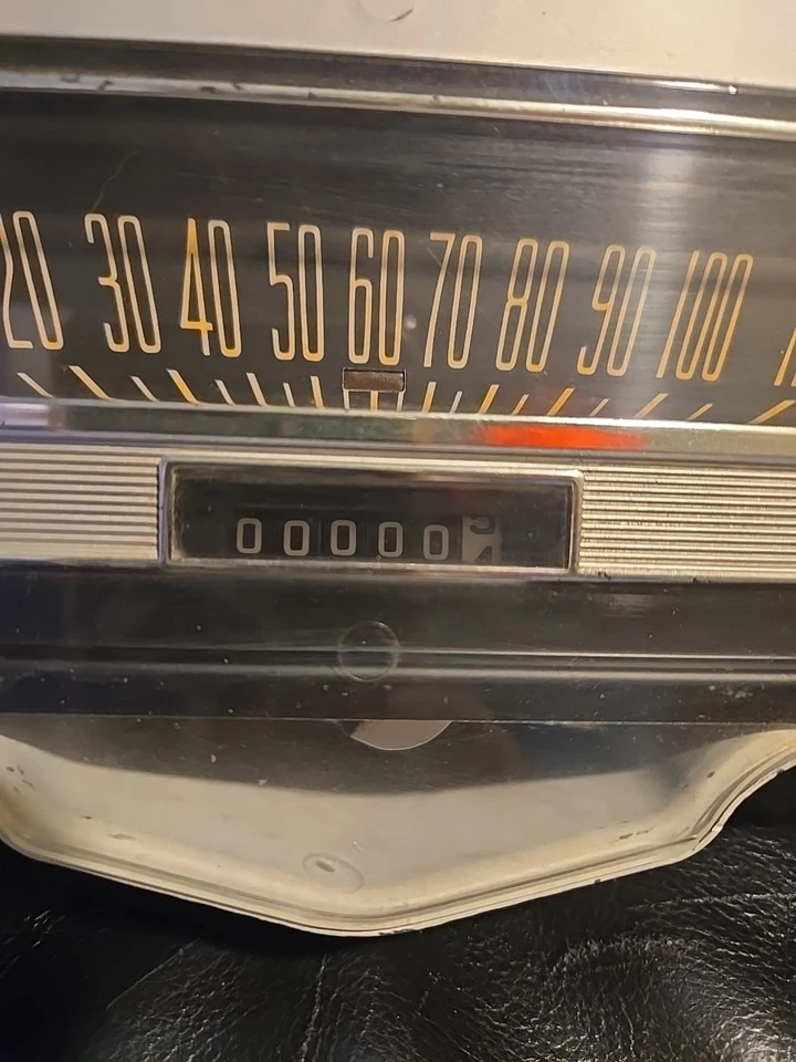 1966 Rambler AMC American Speedometer Guage Cluster 0 milhas LOOK OEM - Imagem 3 de 4