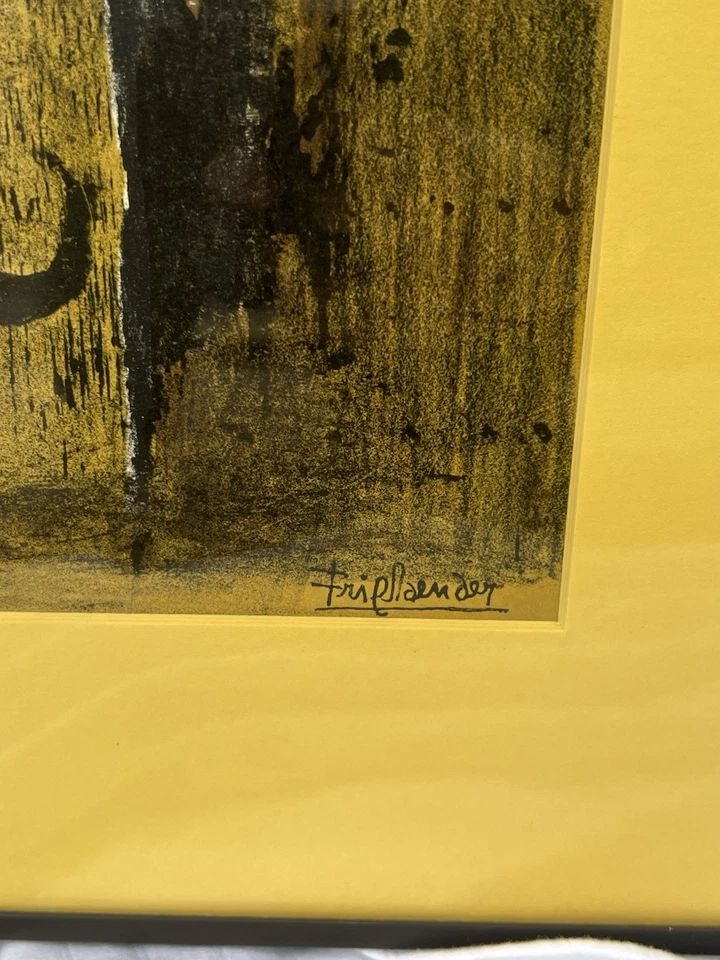 Abstracto firmado por Johnny Friedlaender (1912-1992) francés/alemán Foto 2 de 4