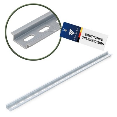 Hutschiene Din Schiene Montageschiene Wandschiene gelocht 1000mm x 35mm x 7,5mm