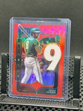 Reggie Jackson 2025 Select - Numbers - Red Prizm #17/99 - #19 A's