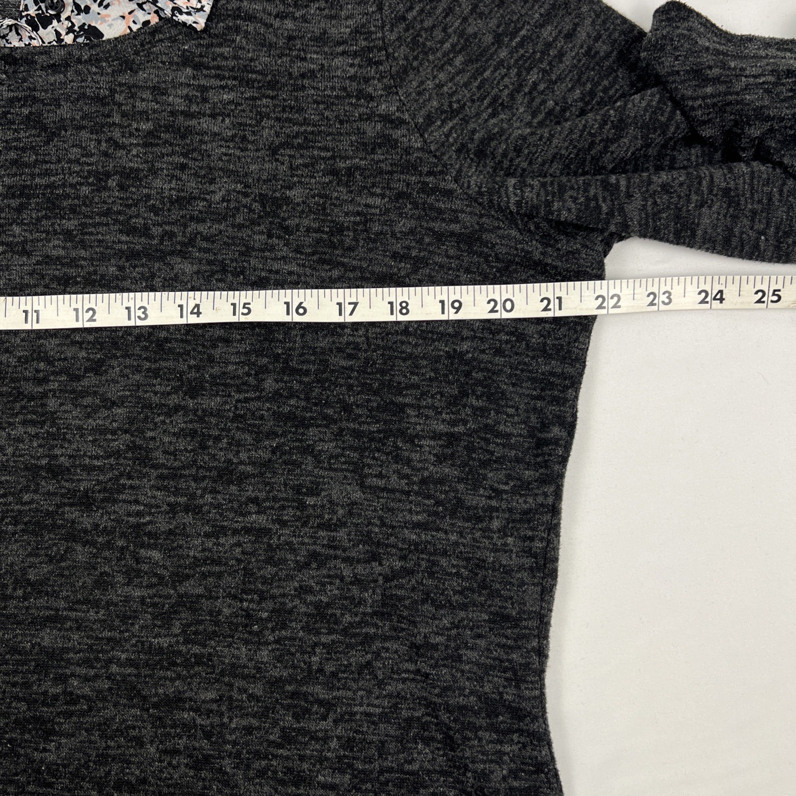 Rebecca Malone Sweater Womens Large Animal Print Layered Look Boho Casual