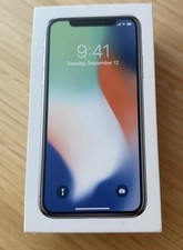iPhone x Silver 256GB Empty Box Only Original Apple with Stickers