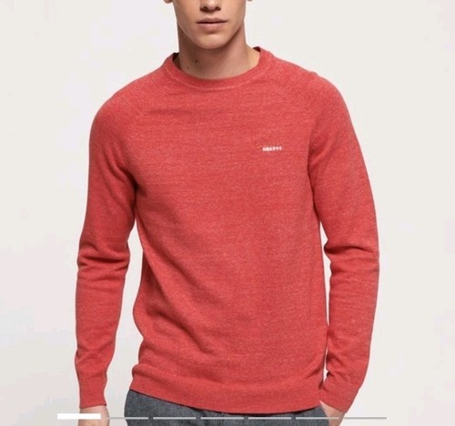 Superdry Men's Orange Label 100% Cotton Crew Jumper (M) EUC