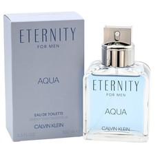 Eternity Aqua by Calvin Klein 3.3 / 3.4 oz EDT Cologne for Men New In Box
