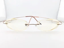 Marchon Airlock Eyeglasses, Frames Only, 720 52, ??-??-140, Metal, Gold, Rimless
