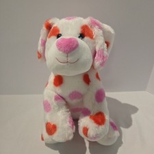 Build A Bear Hearts Fur You Pup Plush 25th Anniversary Puppy Dog Plush 11"