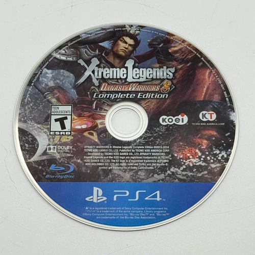 Dynasty Warriors 8: Xtreme Legends Complete (Sony PlayStation 4 PS4, 2014) Disc