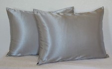 High Quality 2 Pieces of Hidden Zipper Satin Pillow Case, Multi Size/Color