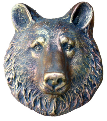 Bear mold Concrete cement plaster plastic mould  9'' x 8'' x up to 3'' in nose