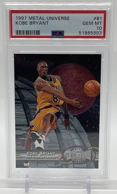 PSA10】1997 Metal Universe Kobe Bryant
