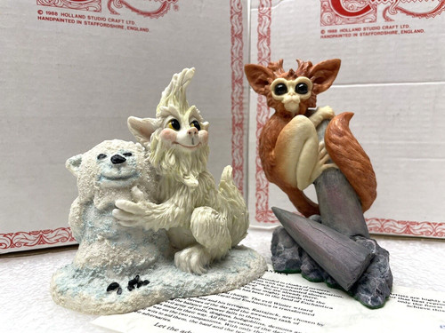 ENCHANTICA STATUES EN2202 EN2058 SHOWHOPPER SOLLO PEEPER COA BOX