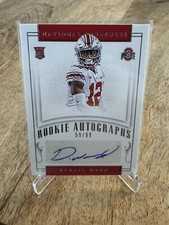 2018 Panini National Treasures Collegiate /99 Denzel Ward #163 Rookie Auto RC