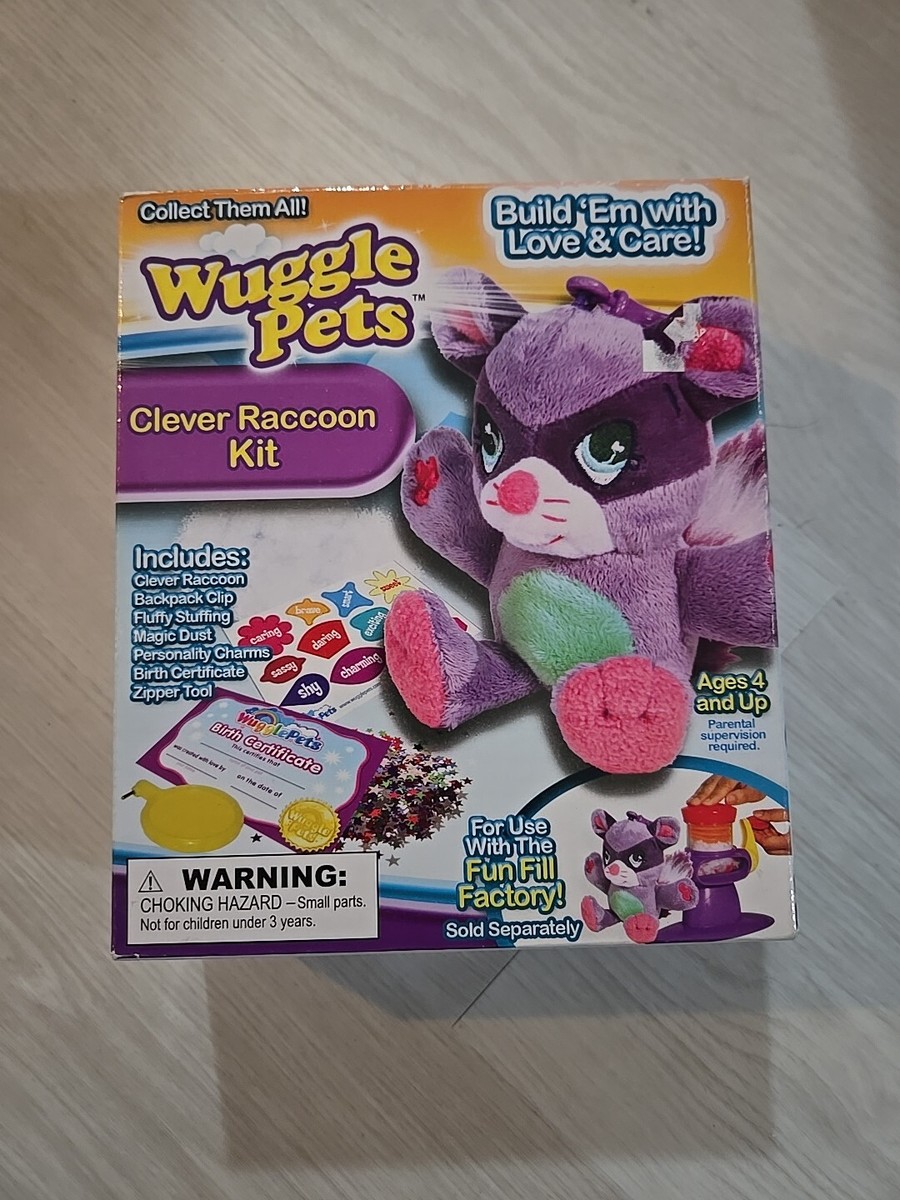 再販可能です＊ふかふか刺繍スタイ＊talking イヌネコうさぎ＊ WUGGLE PETS- Clever Raccoon Kit | eBay