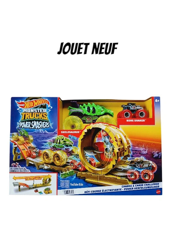Hot Wheels Monster Trucks Power Smashers Jeu de Cascade Salon Enfant