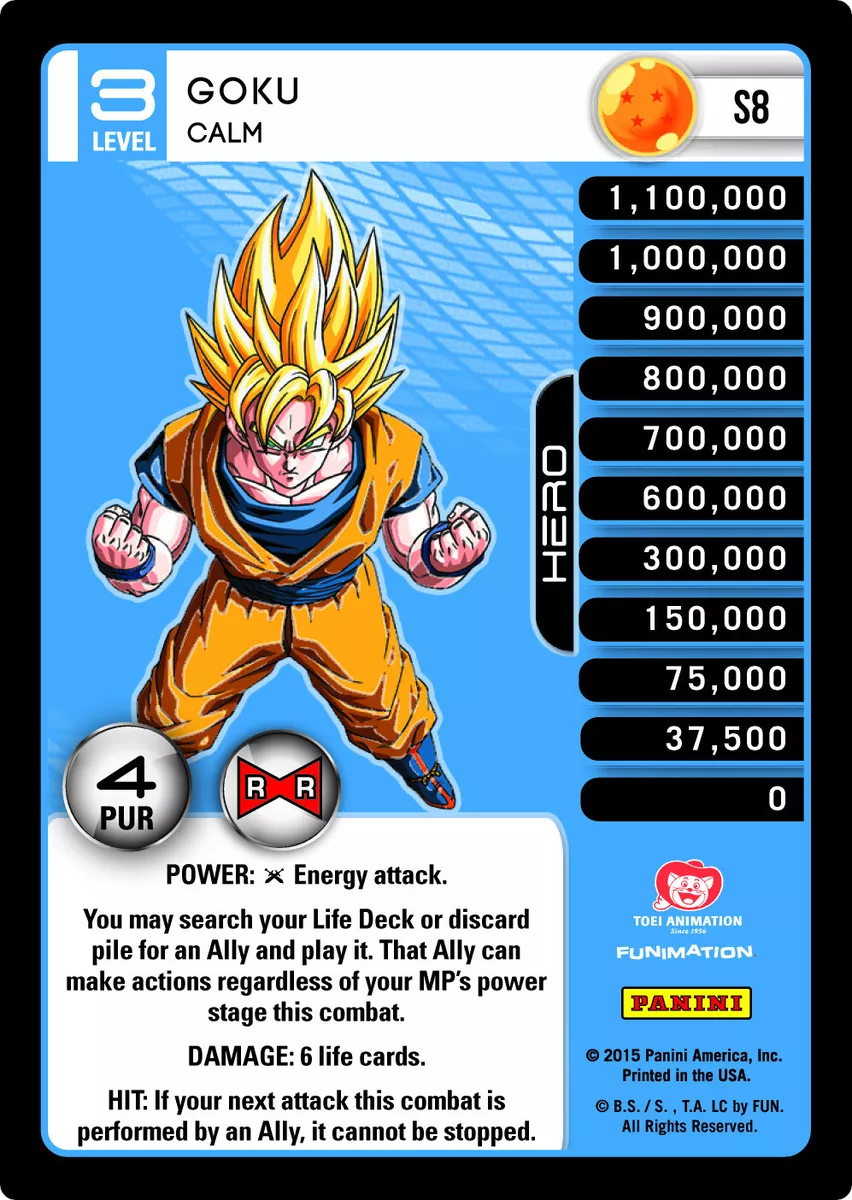 Goku - Super Saiyan (High Tech Foil) - Panini: Set 1 - Dragon Ball Z TCG