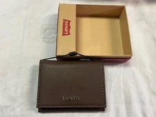 Levi's Men's Wallet RFID Extra Capacity , Brown