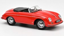 Vehicles 1:18 Scale Norev Porsche 356 Speedster Red Diecast Car