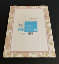 Stationery Letter Printer Paper 25 decorated sheets new sealed small roses