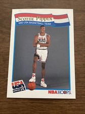 1991 NBA Hoops 1992 USA Basketball Team Scottie Pippen #58 Hall Of Fame
