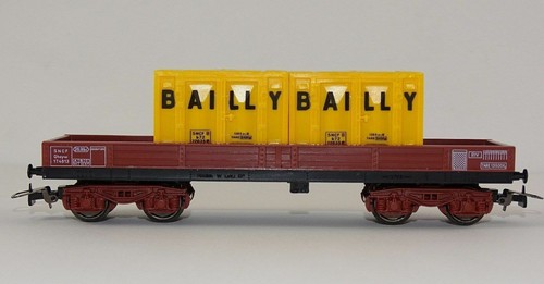 Jouef 652000 Güterwagen mit Beladung Wagon Plat Container BAILLY neu OVP SNCF | Zustand: Neu