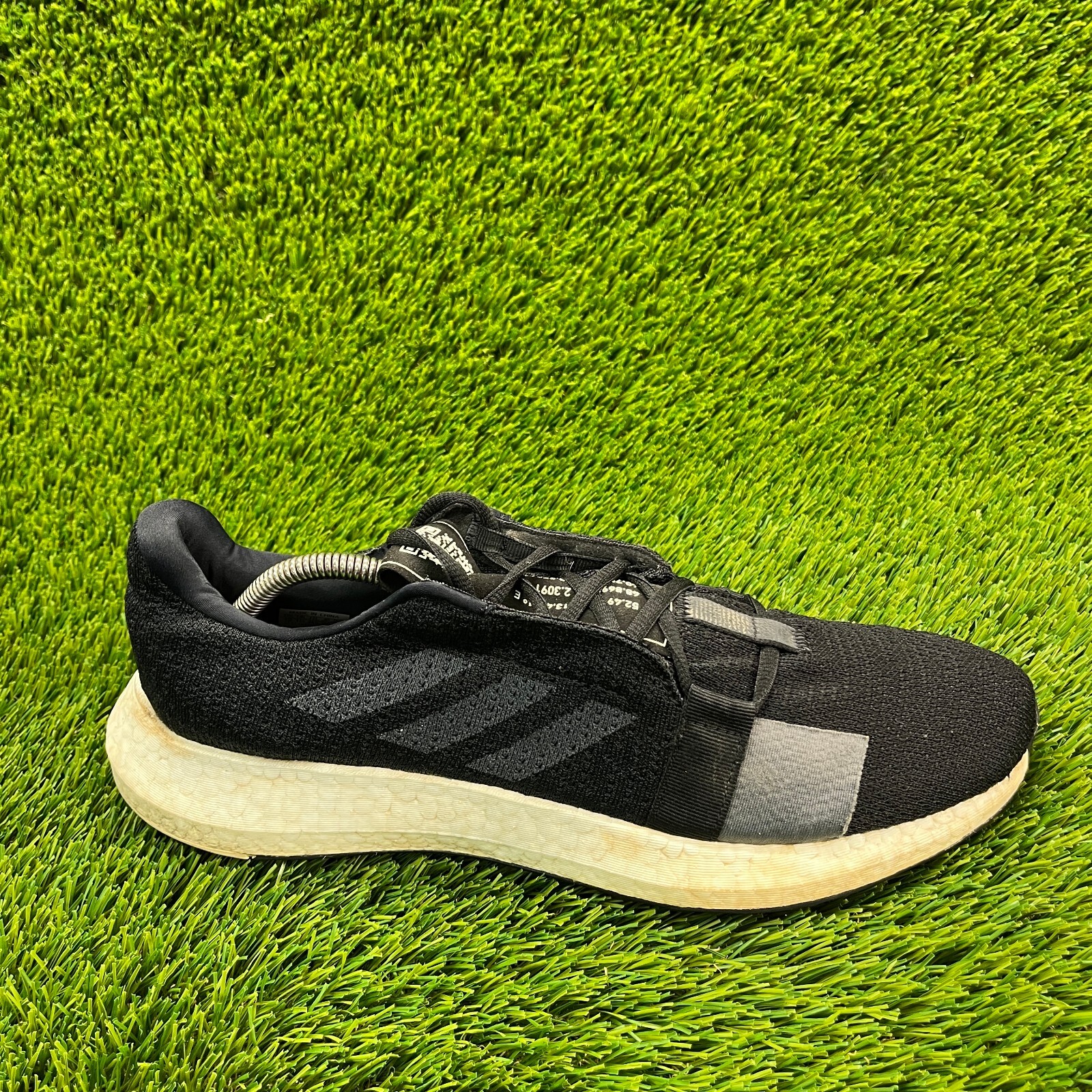 Adidas SenseBoost GO Mens Size 12 Black Athletic Running Walking Shoes Sneakers