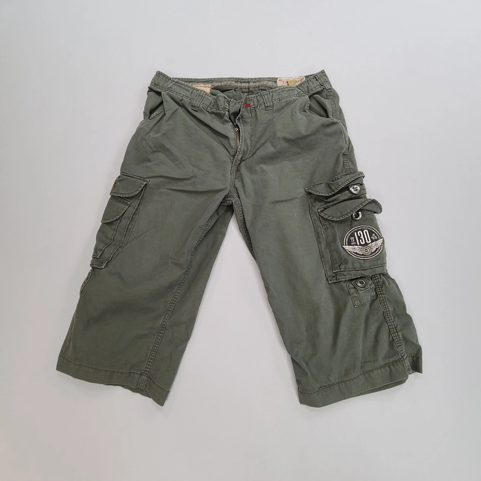 Tank Farm Shorts Mens 33 Green Cargo Outdoors Hiking Casual