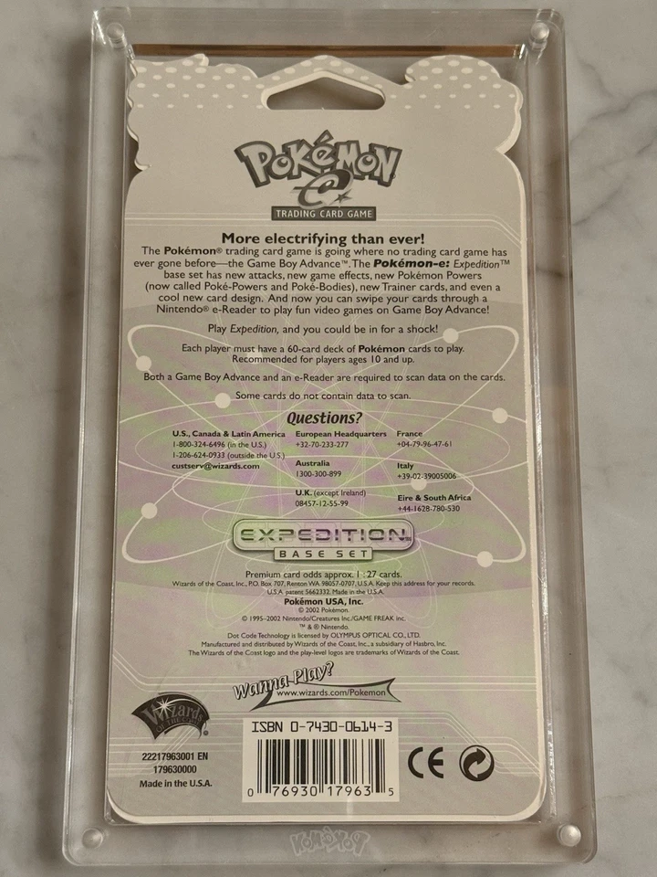 Pokemon 2002 Expedition Blastoise Blister Pack Sealed With Acrylic - Image 2 of 2