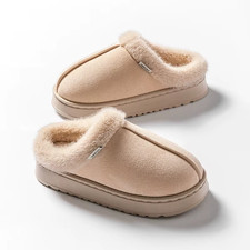 Women  Men  s Fluffy Slippers - Thick Sole Anti-Slip and Warm Unisex Slippers